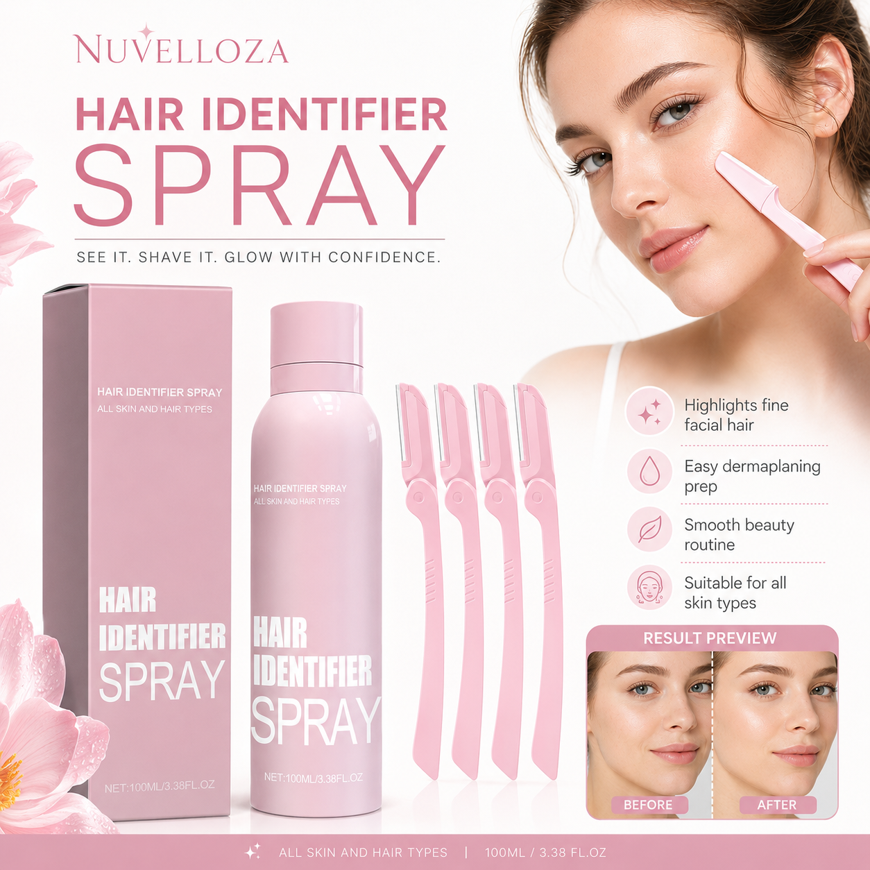 Hair Identifier Spray - Nuvelloza