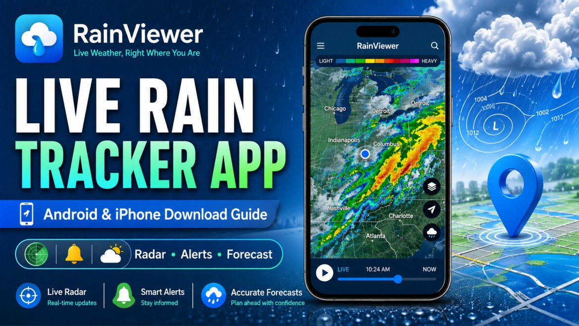 Live Rain Tracker App: Download RainViewer on Android and iPhone